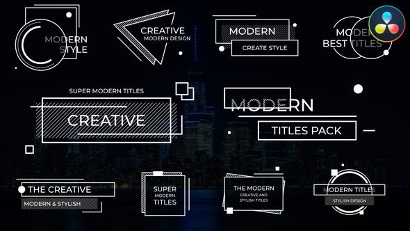 Photo of Creative Modern Titles for DaVinci Resolve – Videohive 56923575