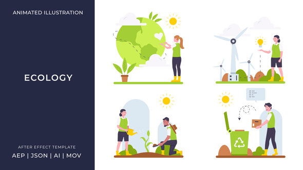 Photo of Ecology Animated Illustration | After Effects – Videohive 56852992