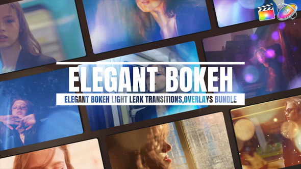 Photo of Elegant Bokeh Light Leak Transitions Overlays Bundle For Final Cut X and Apple Motion – Videohive 56638193