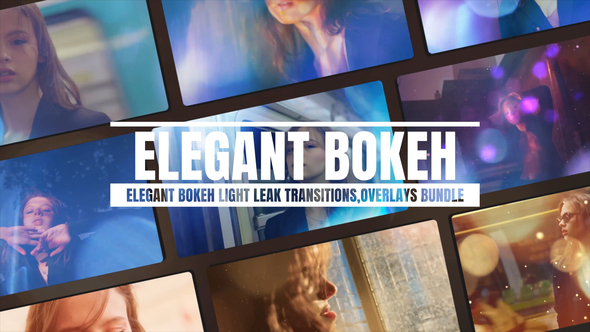 Photo of Elegant Bokeh Light Leak Transitions Overlays Bundle – Videohive 56550098