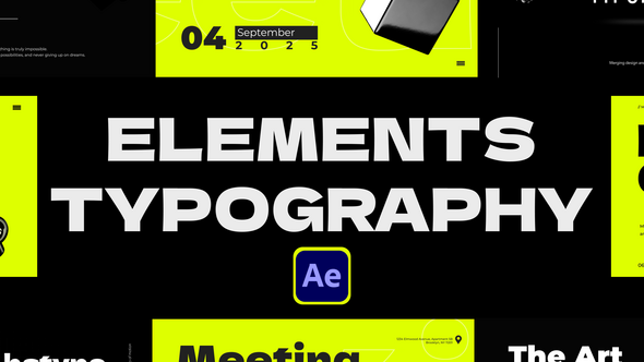 Photo of Elements Typography for After Effects – Videohive 56749454