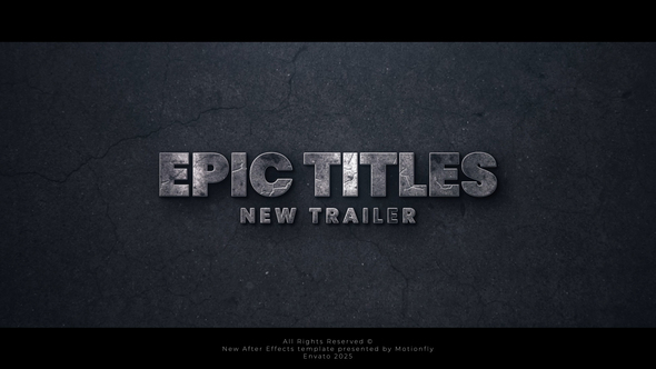 Photo of Epic Cinematic Trailer Titles – Videohive 56674049