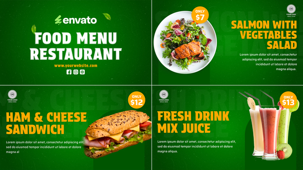 Photo of Food Menu Promo Davinci Resolve – Videohive 56877167