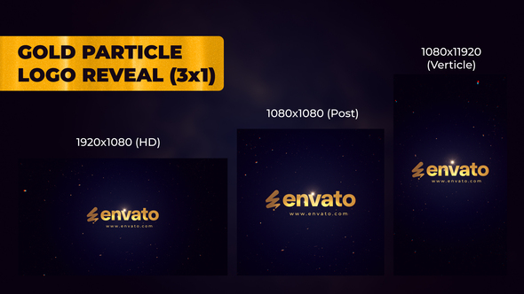 Photo of Golden Particles logo reveal – Videohive 56501036