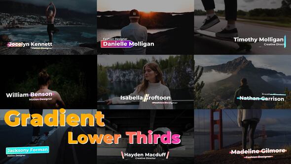 Photo of Gradient Lower Thirds – Videohive 56816374