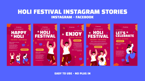 Photo of Holi Festival Instagram Stories – Videohive 56673079