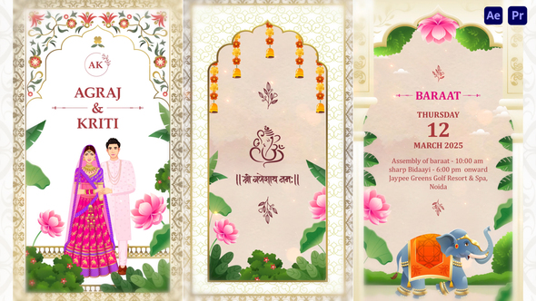 Photo of Indian Traditional Wedding Invitation – Videohive 56781620