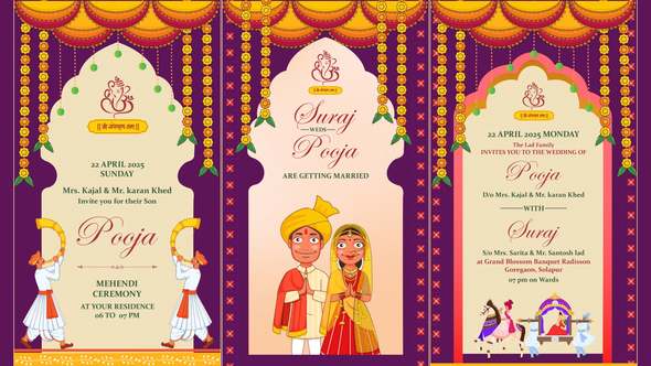 Photo of Indian Wedding invitations – Videohive 56834590