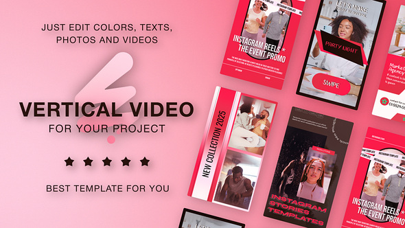 Photo of Instagram Vertical Reel Pink Red – Videohive 56627059