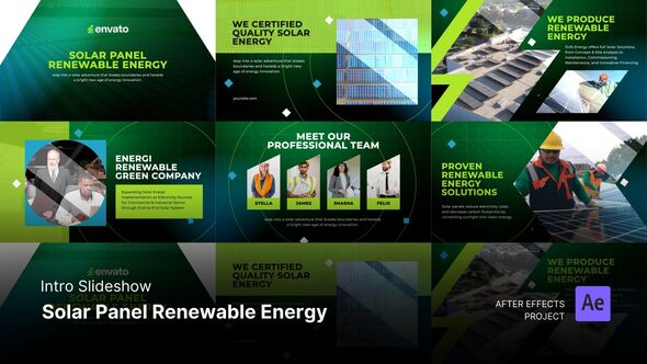 Photo of Intro/Opening – Solar Panel Renewable Energy Slideshow After Effects Project Files – Videohive 56618903