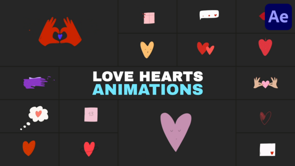 Photo of Love Hearts Animations | After Effects – Videohive 56593008