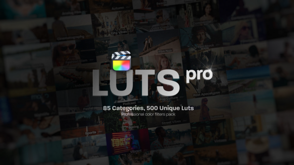 Photo of LUTs Pro: Professional Color Grading Pack with 500 LUTs For Final Cut Pro – Videohive 56582536