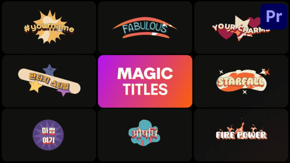 Photo of Magic Titles | Premiere Pro MOGRT – Videohive 56805946