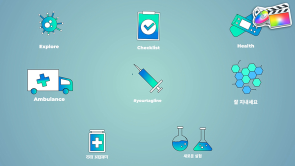 Photo of Medicine Icons And Titles for FCPX – Videohive 56663545