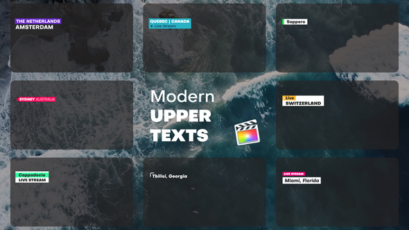 Photo of Modern Upper Thirds | FCPX – Videohive 56679717