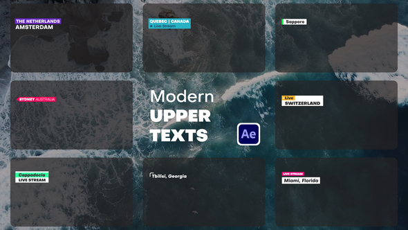 Photo of Modern Upper Thirds – Videohive 56582867