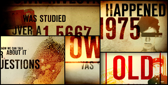 Photo of Old archive kinetic typographic – Videohive 7722300