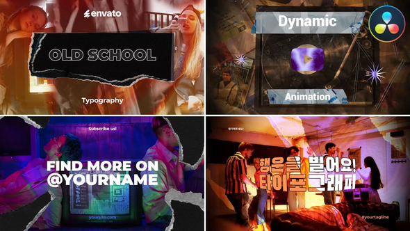Photo of Old School Typography | DaVinci Resolve – Videohive 56636268