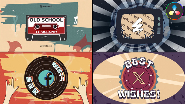 Photo of Old School Typography | DaVinci Resolve – Videohive 56663152