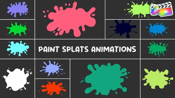 Photo of Paint Splats Animations for FCPX – Videohive 56636483