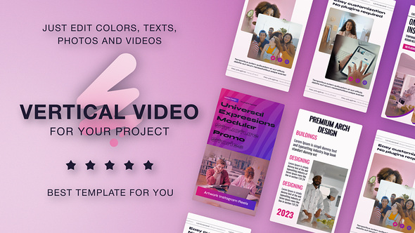 Photo of Pink Vertical Promo Reels – Videohive 56837386