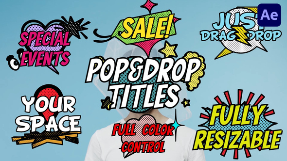 Photo of Pop & Drop Comic Style Titles – Videohive 56718526