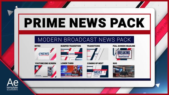 Photo of Prime News Pack – Videohive 56543011