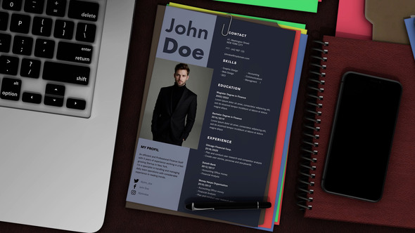 Photo of Resume CV Mockup Kit – Videohive 56604882