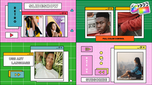 Photo of Retro Pop Ups Slideshow for FCPX – Videohive 56780151