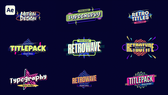 Photo of Retro Titles – Videohive 56550276