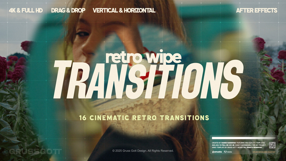 Photo of Retro Wipe Transitions – Videohive 56525894