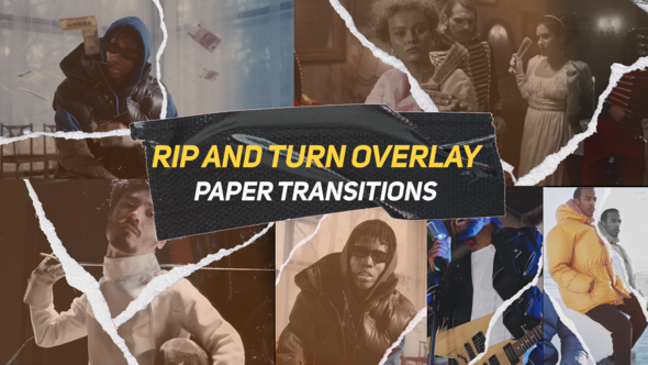 Photo of Rip and Turn Overlay Paper Transitions | Horizontal | Vertical – Videohive 56704864