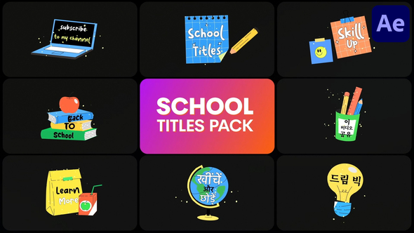 Photo of School Titles Pack for After Effects – Videohive 56597229