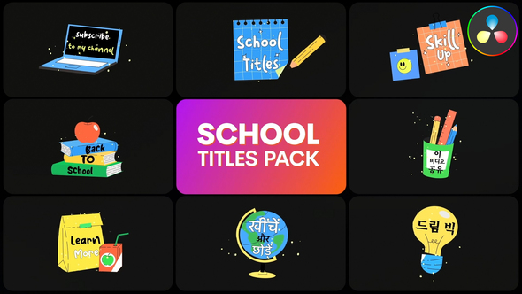 Photo of School Titles Pack for DaVinci Resolve – Videohive 56923513