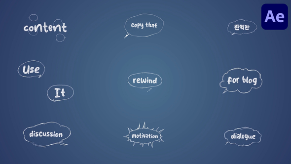 Photo of Scribble Speech Bubbles Titles for After Effects – Videohive 56532440