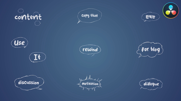 Photo of Scribble Speech Bubbles Titles for DaVinci Resolve – Videohive 56663216