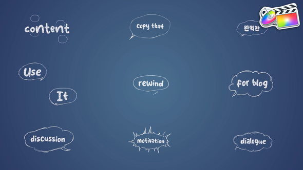 Photo of Scribble Speech Bubbles Titles for FCPX – Videohive 56991895