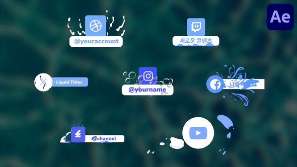 Photo of Social Media Liquid Titles for After Effects – Videohive 56662951