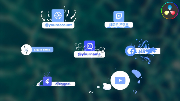 Photo of Social Media Liquid Titles for DaVinci Resolve – Videohive 56673208