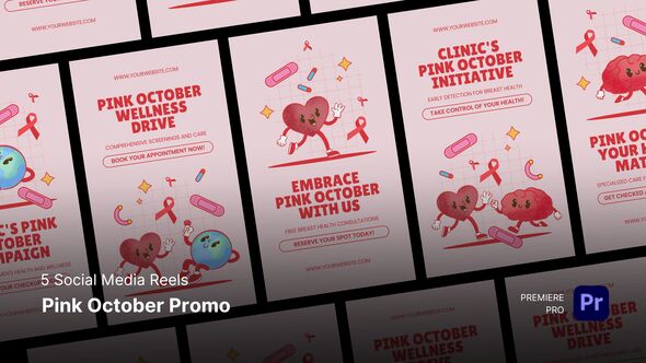 Photo of Social Media Reels – Pink October Promo Premiere Pro Templates – Videohive 56749440