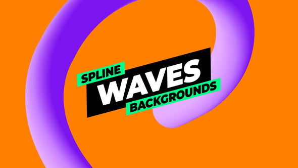 Photo of Spline Waves Backgrounds – Videohive 56586888