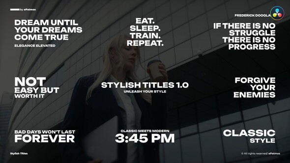 Photo of Stylish Titles | DR – Videohive 56606518