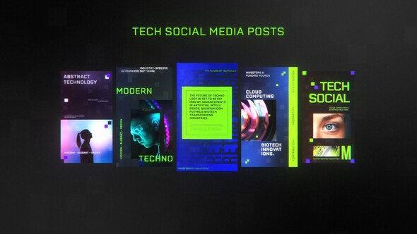 Photo of Tech Social Media Posts – Videohive 56730234