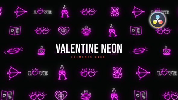 Photo of Valentine Neon Elements – Videohive 56525224