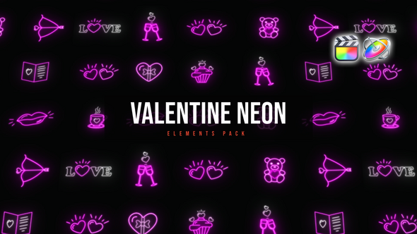 Photo of Valentine Neon Elements – Videohive 56525397