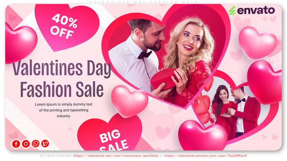 Photo of Valentines Day Fashion Sale – Videohive 56667946