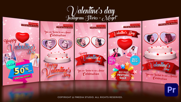 Photo of Valentines day Instagram Stories – Mogrt – Videohive 56682042