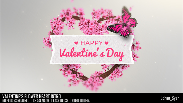 Photo of Valentines Flower Heart Intro – Videohive 56657264