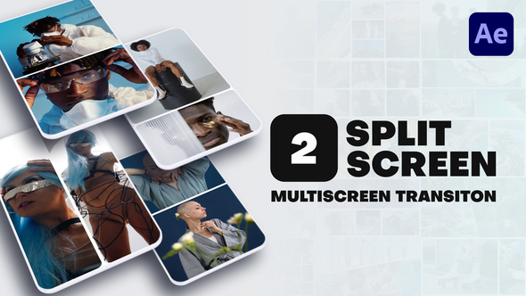 Photo of Vertical Multiscreen Transition – 2 Split Screen – Videohive 56852832