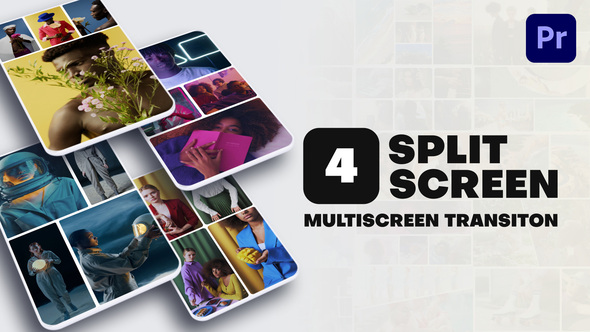 Photo of Vertical Multiscreen Transition – 4 Split Screen – Videohive 56881340